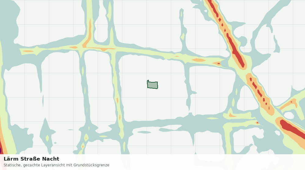 Statische Kartenansicht: Lärm Straße Nacht