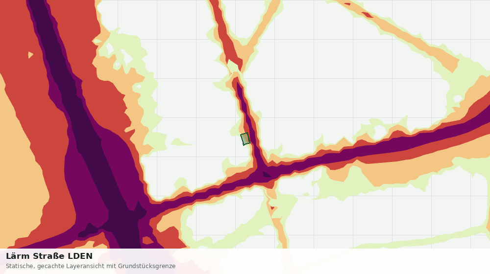 Statische Kartenansicht: Lärm Straße LDEN