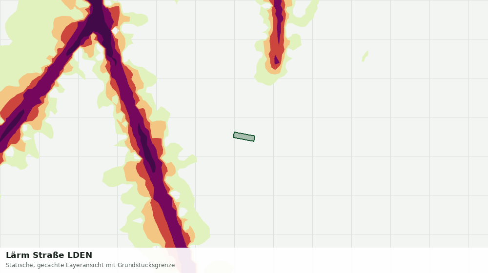 Statische Kartenansicht: Lärm Straße LDEN