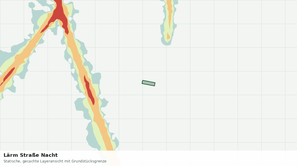 Statische Kartenansicht: Lärm Straße Nacht
