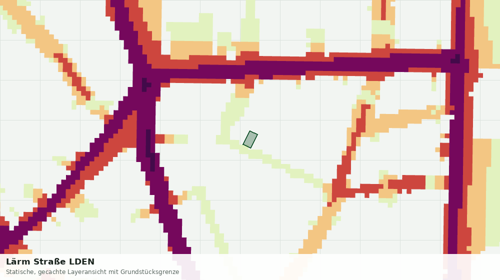 Statische Kartenansicht: Lärm Straße LDEN