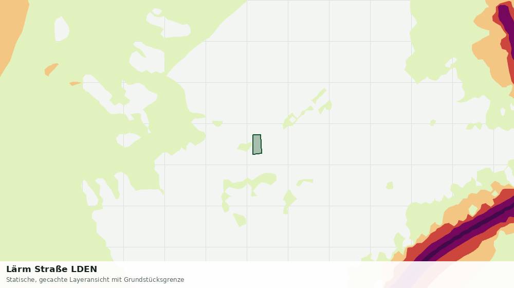 Statische Kartenansicht: Lärm Straße LDEN