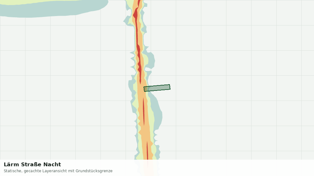Statische Kartenansicht: Lärm Straße Nacht