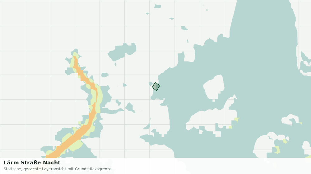 Statische Kartenansicht: Lärm Straße Nacht