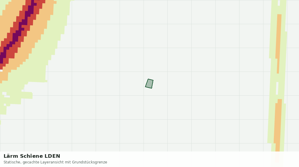 Statische Kartenansicht: Lärm Schiene LDEN