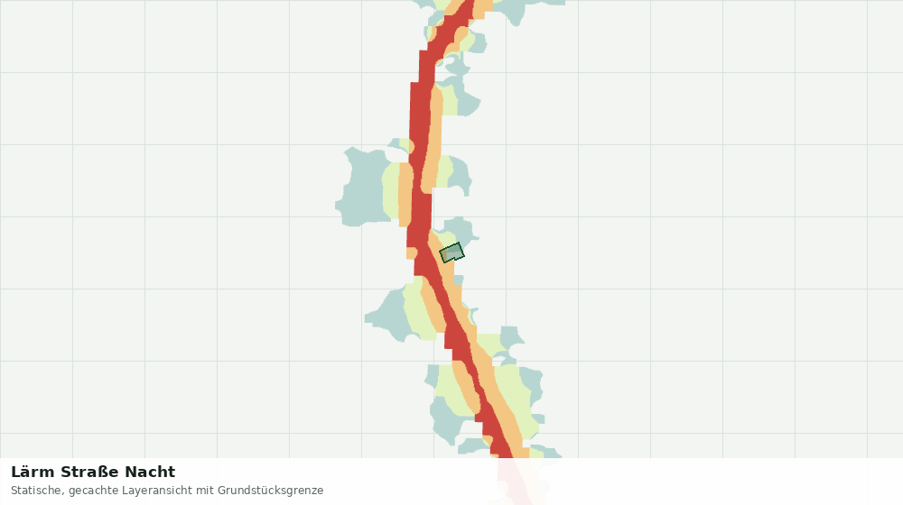 Statische Kartenansicht: Lärm Straße Nacht