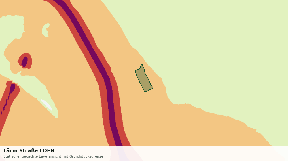 Statische Kartenansicht: Lärm Straße LDEN