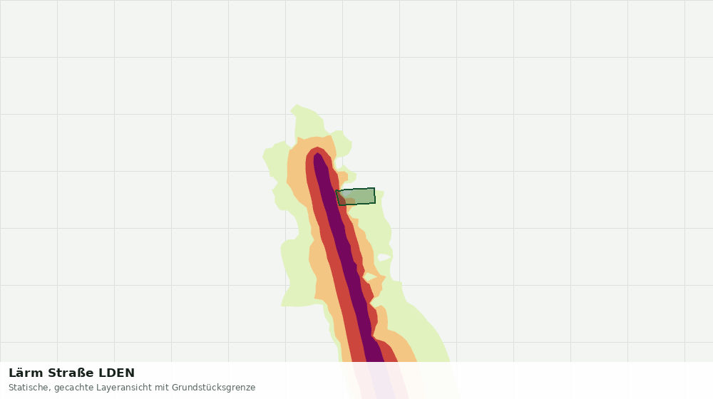 Statische Kartenansicht: Lärm Straße LDEN
