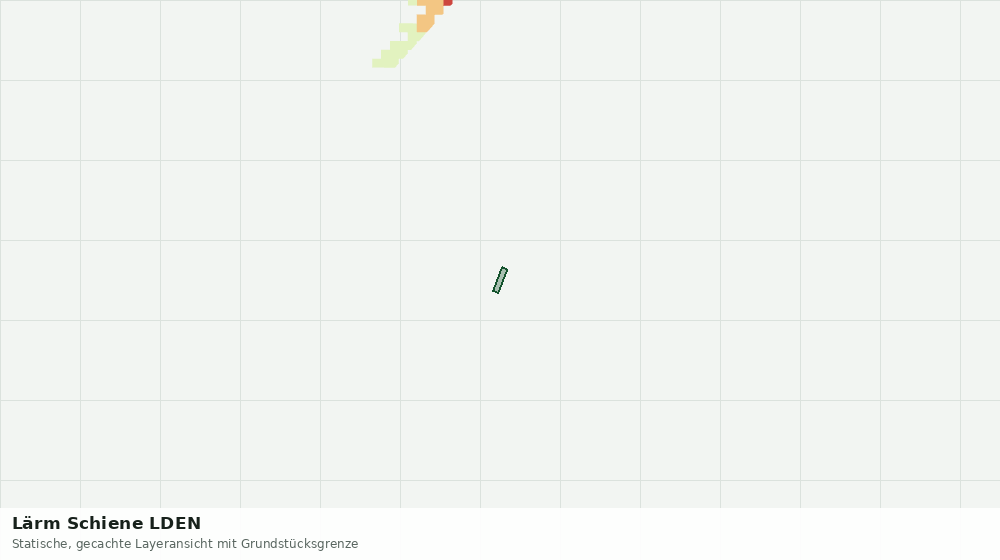 Statische Kartenansicht: Lärm Schiene LDEN