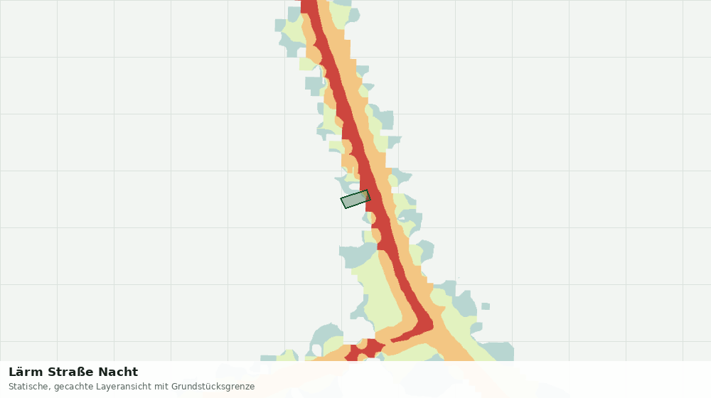 Statische Kartenansicht: Lärm Straße Nacht