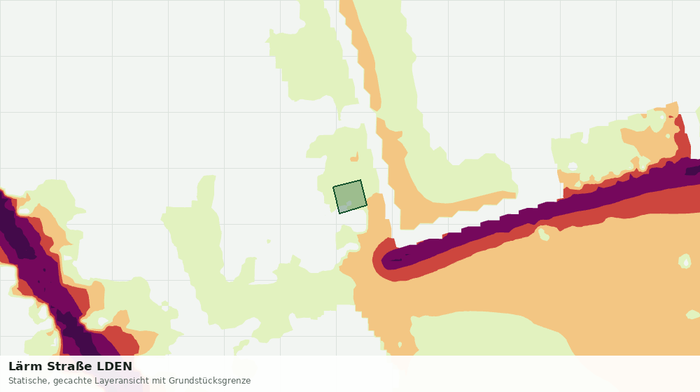 Statische Kartenansicht: Lärm Straße LDEN