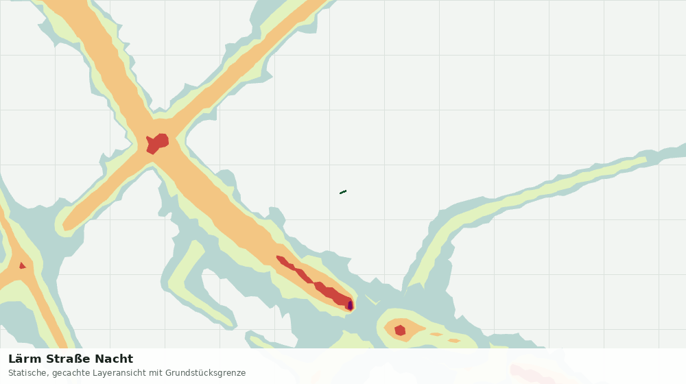 Statische Kartenansicht: Lärm Straße Nacht