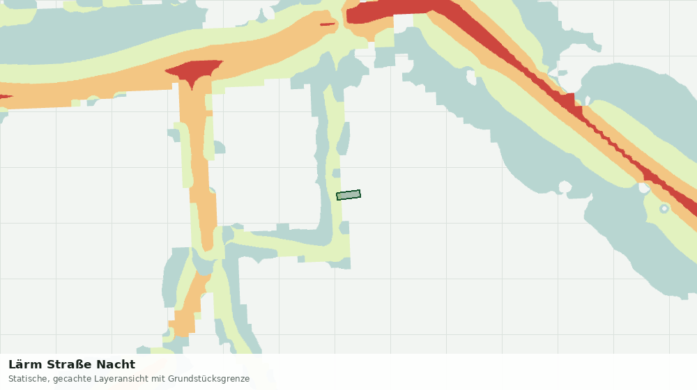 Statische Kartenansicht: Lärm Straße Nacht