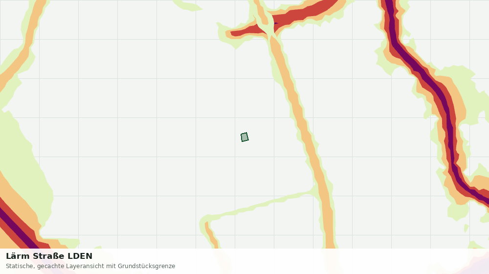 Statische Kartenansicht: Lärm Straße LDEN