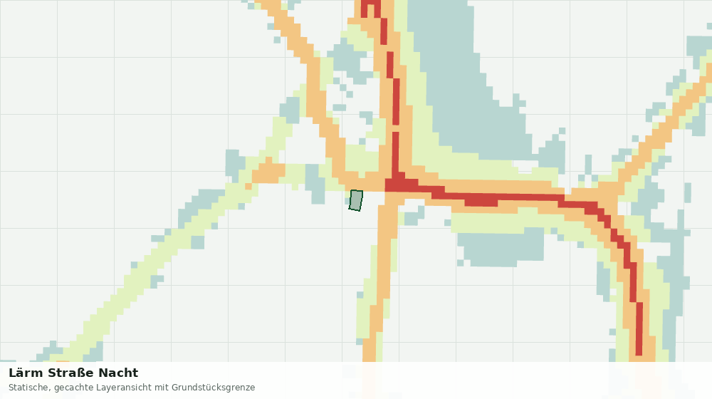 Statische Kartenansicht: Lärm Straße Nacht