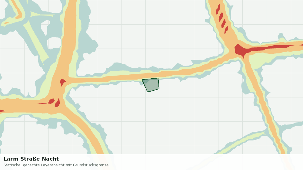 Statische Kartenansicht: Lärm Straße Nacht