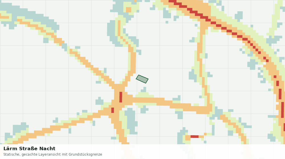 Statische Kartenansicht: Lärm Straße Nacht