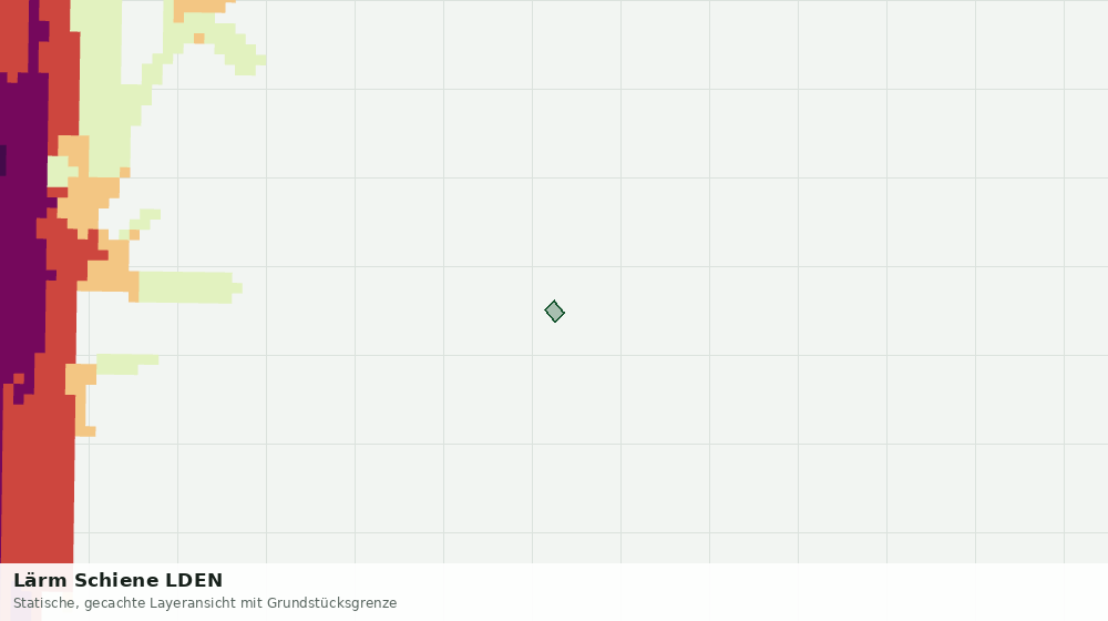Statische Kartenansicht: Lärm Schiene LDEN
