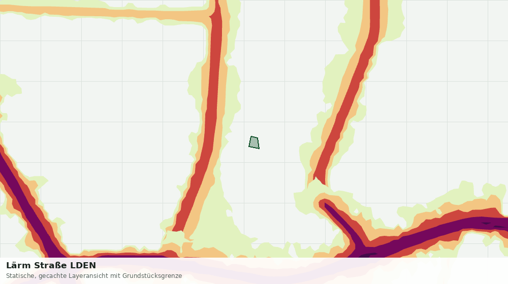 Statische Kartenansicht: Lärm Straße LDEN