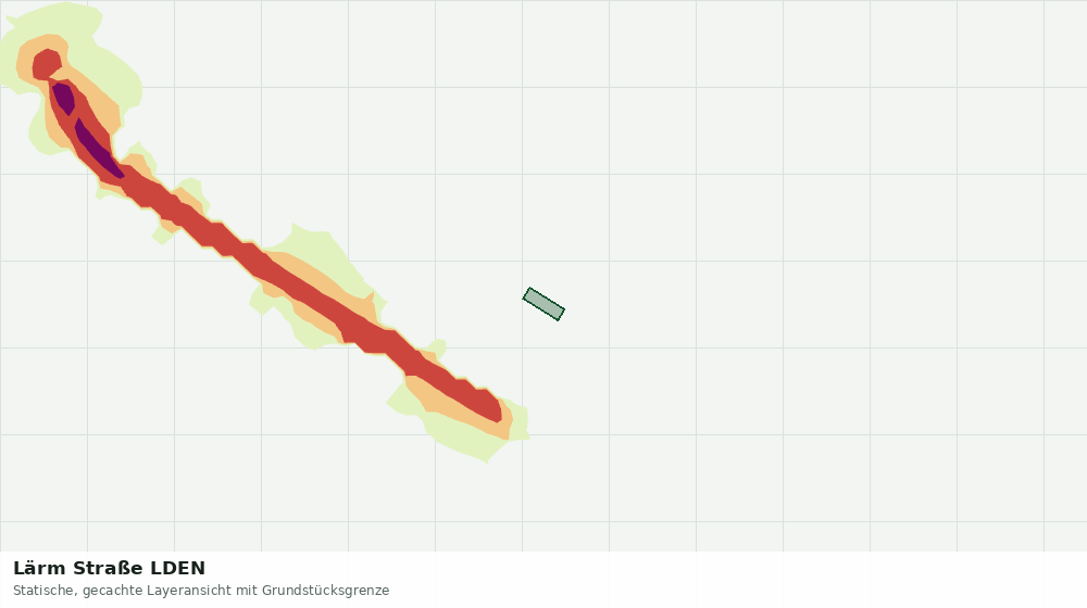 Statische Kartenansicht: Lärm Straße LDEN