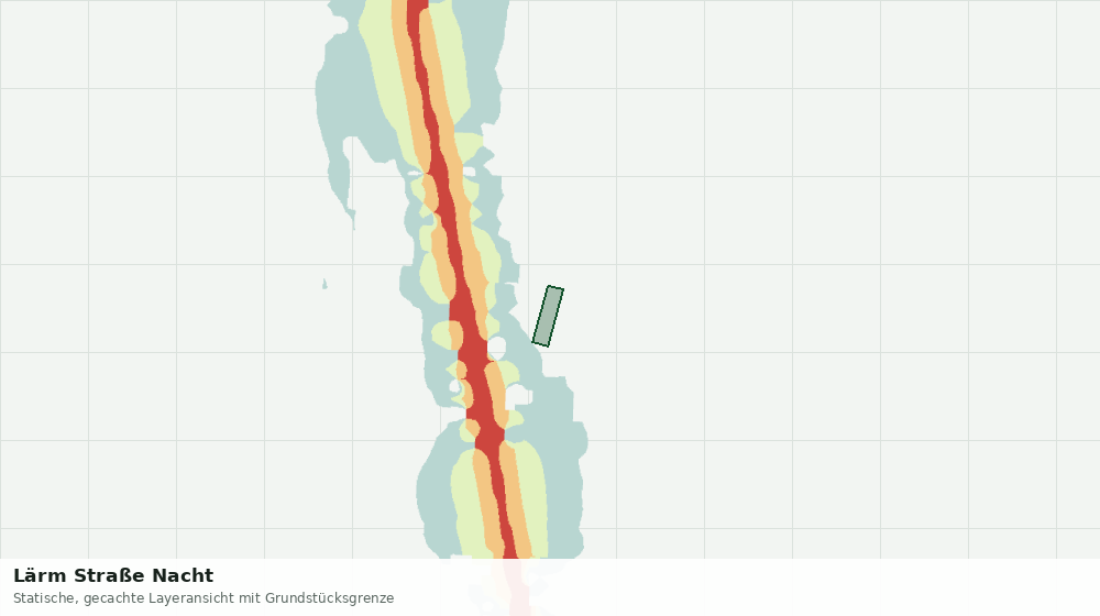 Statische Kartenansicht: Lärm Straße Nacht