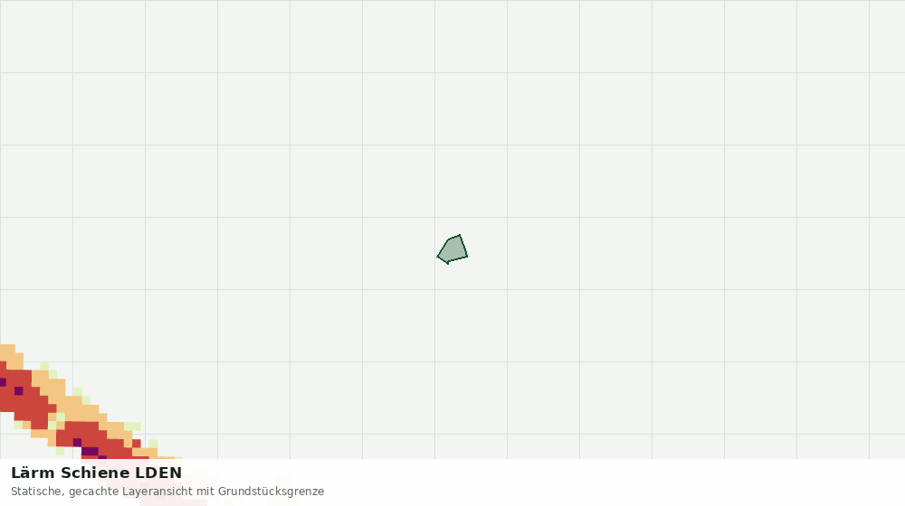 Statische Kartenansicht: Lärm Schiene LDEN