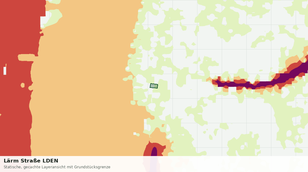 Statische Kartenansicht: Lärm Straße LDEN