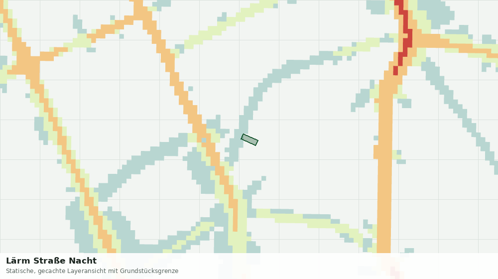 Statische Kartenansicht: Lärm Straße Nacht