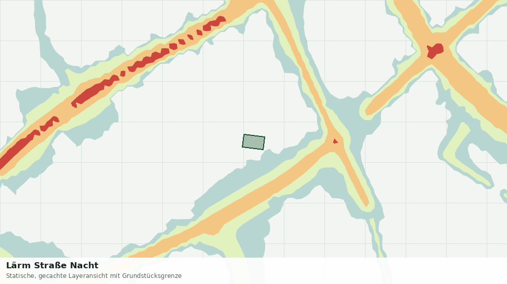 Statische Kartenansicht: Lärm Straße Nacht