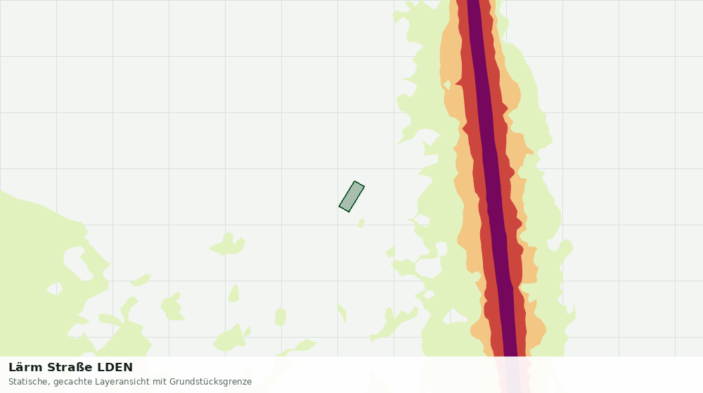 Statische Kartenansicht: Lärm Straße LDEN