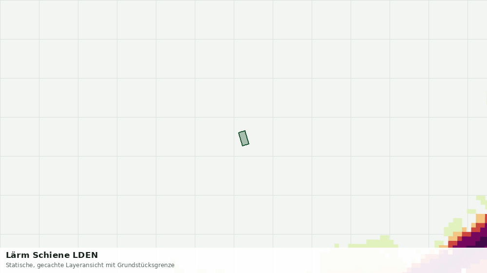 Statische Kartenansicht: Lärm Schiene LDEN