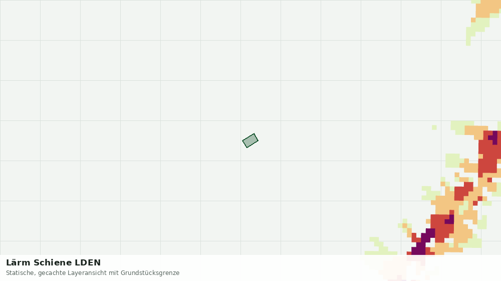 Statische Kartenansicht: Lärm Schiene LDEN