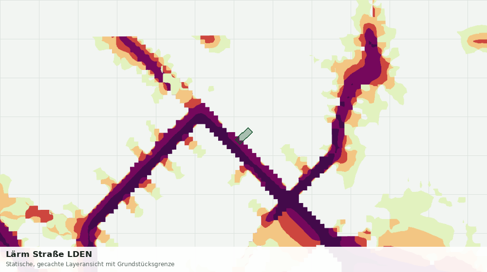 Statische Kartenansicht: Lärm Straße LDEN