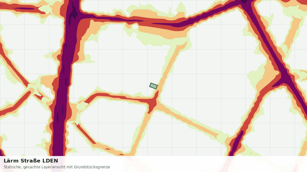 Statische Kartenansicht: Lärm Straße LDEN