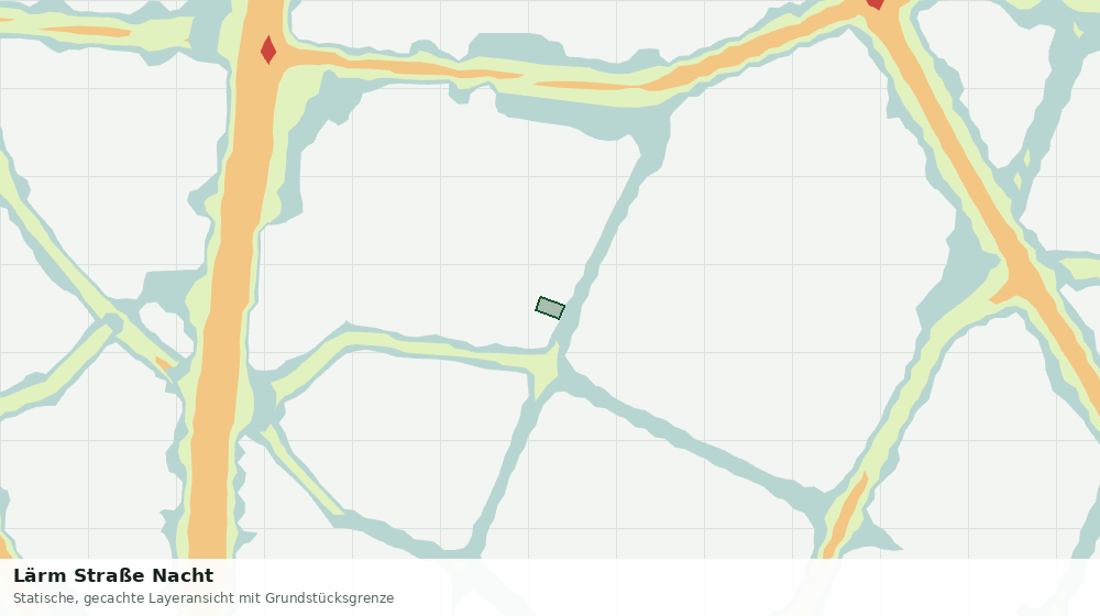 Statische Kartenansicht: Lärm Straße Nacht