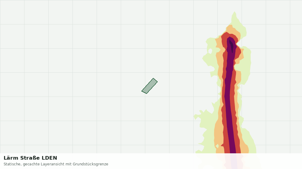 Statische Kartenansicht: Lärm Straße LDEN