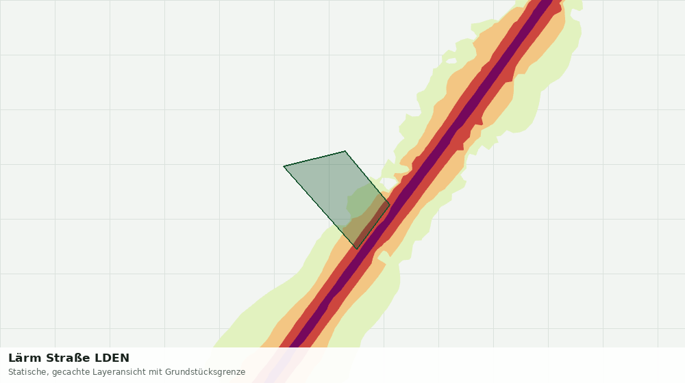 Statische Kartenansicht: Lärm Straße LDEN