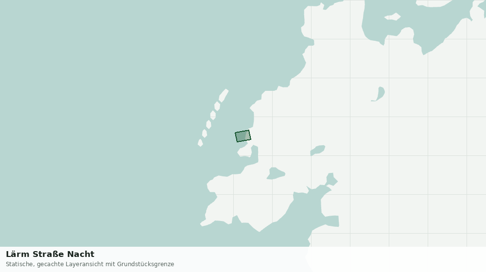 Statische Kartenansicht: Lärm Straße Nacht