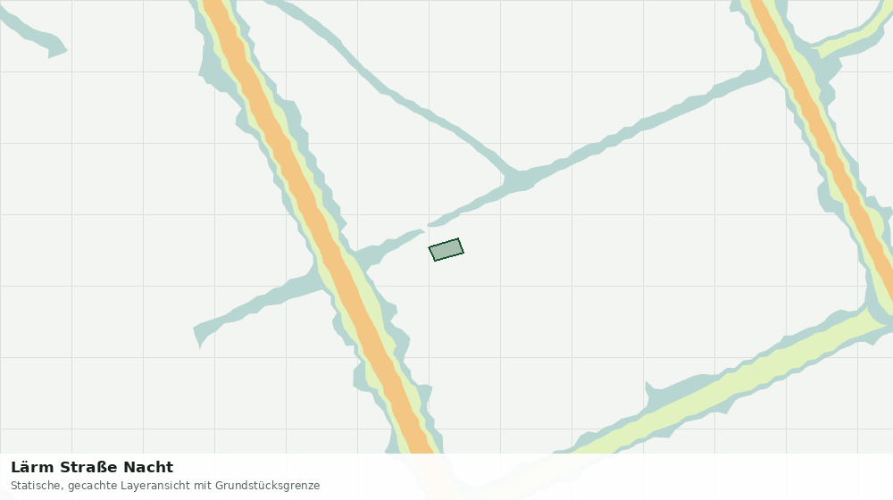 Statische Kartenansicht: Lärm Straße Nacht