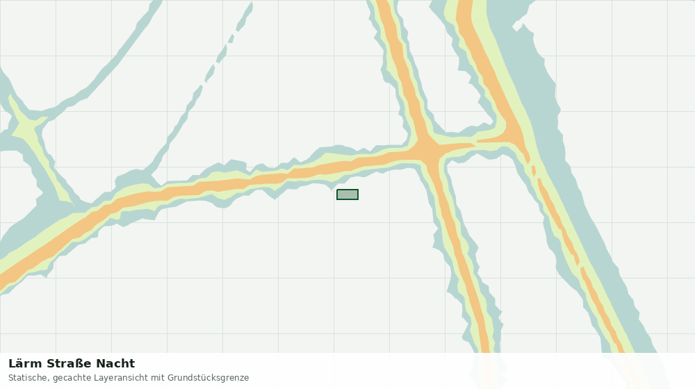 Statische Kartenansicht: Lärm Straße Nacht