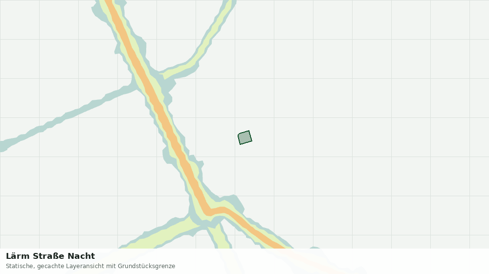 Statische Kartenansicht: Lärm Straße Nacht