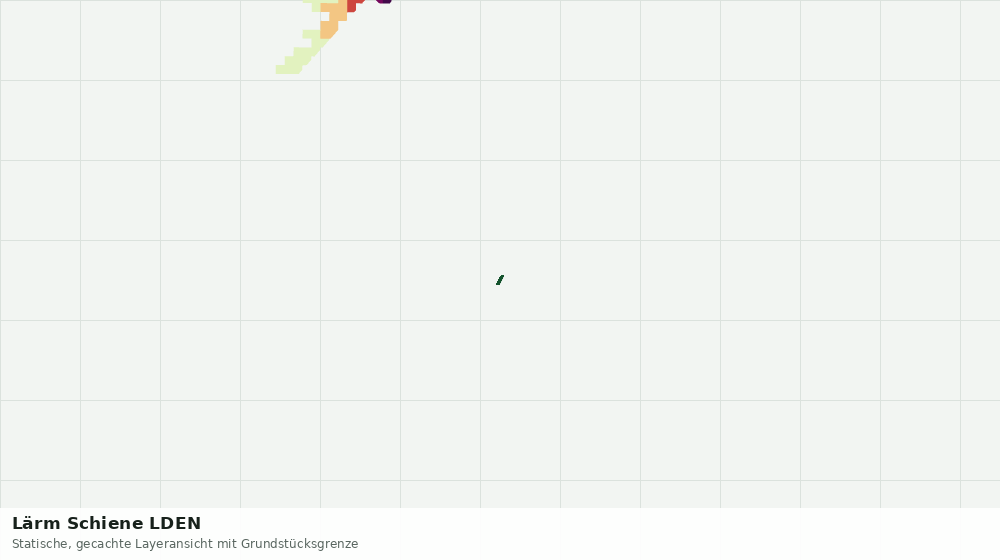 Statische Kartenansicht: Lärm Schiene LDEN
