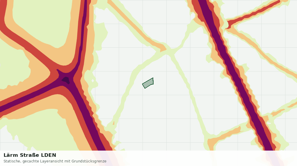Statische Kartenansicht: Lärm Straße LDEN