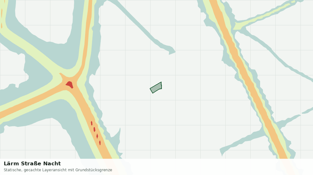 Statische Kartenansicht: Lärm Straße Nacht
