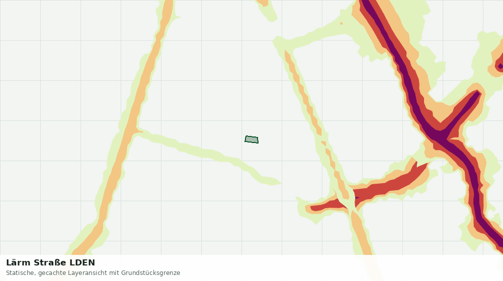 Statische Kartenansicht: Lärm Straße LDEN