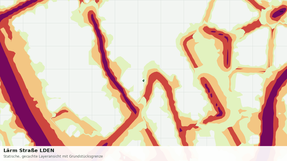 Statische Kartenansicht: Lärm Straße LDEN