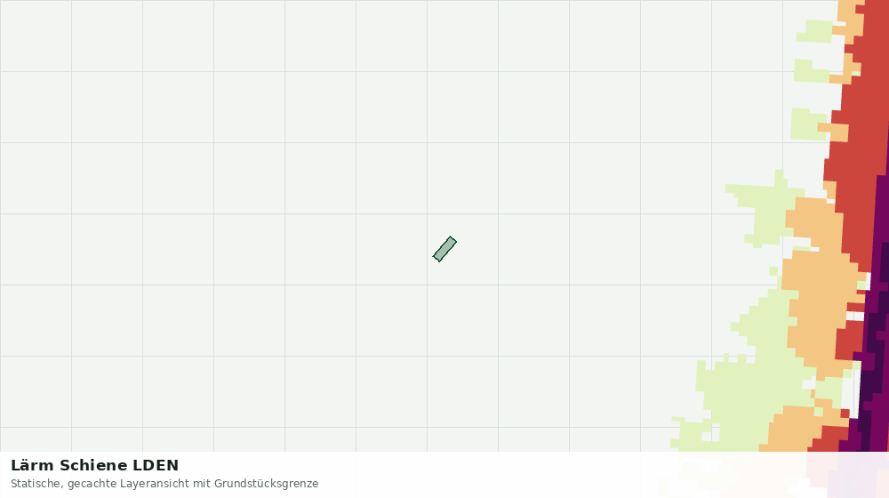 Statische Kartenansicht: Lärm Schiene LDEN