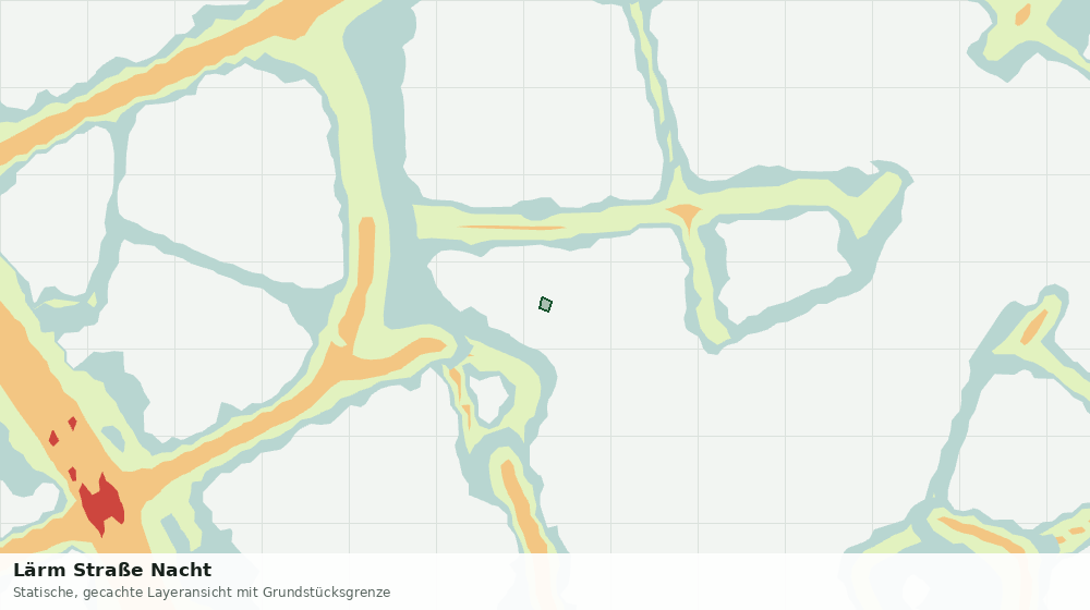 Statische Kartenansicht: Lärm Straße Nacht