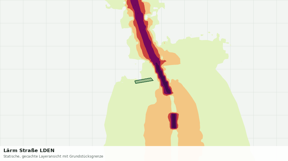 Statische Kartenansicht: Lärm Straße LDEN