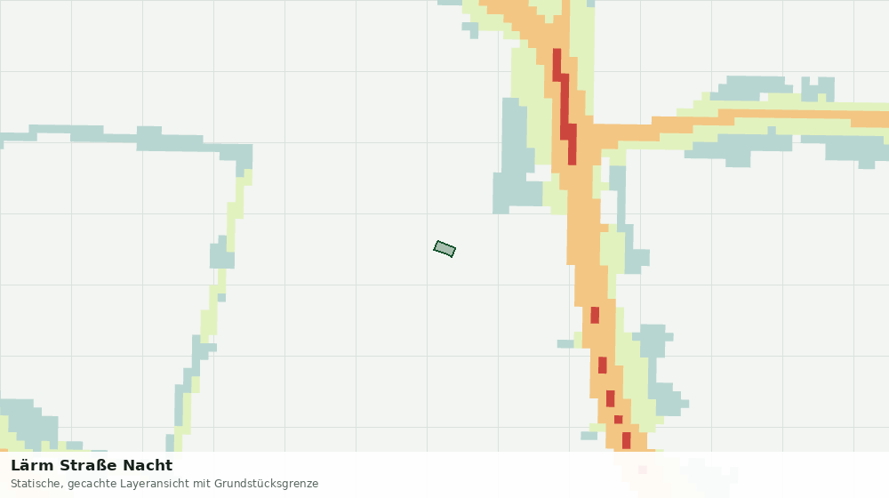 Statische Kartenansicht: Lärm Straße Nacht
